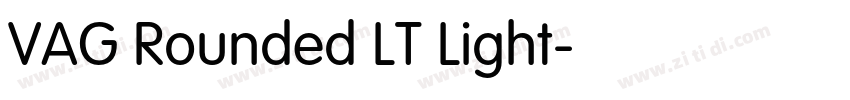 VAG Rounded LT Light字体转换